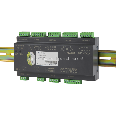 Acrel three phase AC multi channel energy meter AMC16Z-ZA din rail with RS485 communication for data monitoring devices