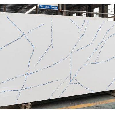 Code：7281，Calacatta artificial stone quartz slab kitchen countertops