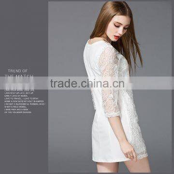 2017 Hot New Lace Three-quarter Sleeve Dress for Summer and Autumn photo-3