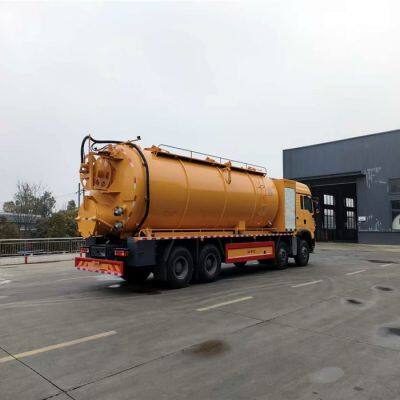 Manufacturer of Dongfeng Tianlong 33 Square Cleaning and Suction Truck for Large-scale Pipeline Dredging and Suction Trucks for Export photo-2