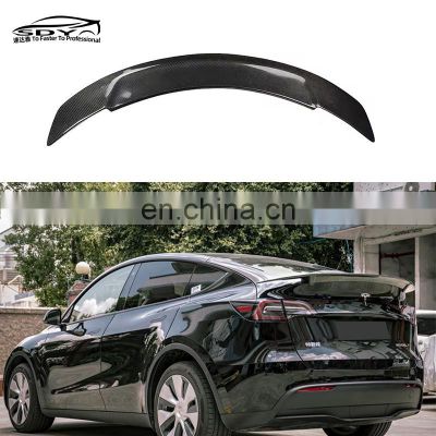 MODEL Y CMST Style Carbon Fiber Rear Spoiler Trunk wing wing spoiler For Tesla MODEL Y