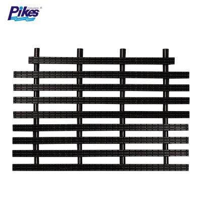 PP/ABS 18cm 20cm 25cm 30cm Anti-slip Black Swimming Pool Grilles Plastic Overflow Pool Grating