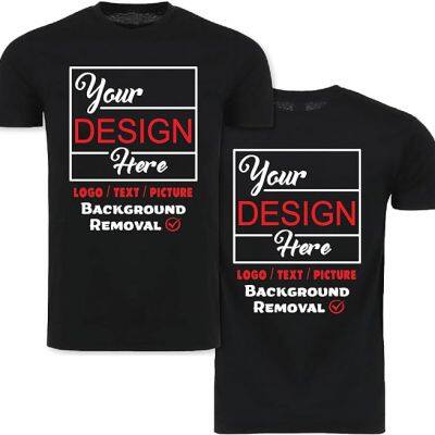 Personalized Image/Text for Your Company/Wedding/Greetings with Digital Printing | Custom T-Shirt