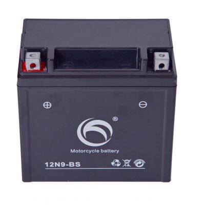 High Quality 12N9-BS Battery 12V9AH Maintenance-free Battery 12V Lead-acid Motorcycle Battery