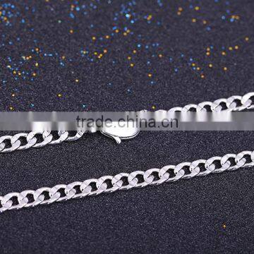 Yiwu Wholesale Fashion Rhodium Plated Different Types Curb Chain Of Necklace photo-6