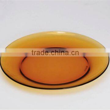 CE/EU/FDA/SGS/LFGB HIGH QUALITY DECORATIVE GLASS PLATE ,ROUND GLASS FRUIT PLATE,PAINTED GLASS PLATE photo-4