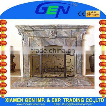 Gen marble fireplace carving