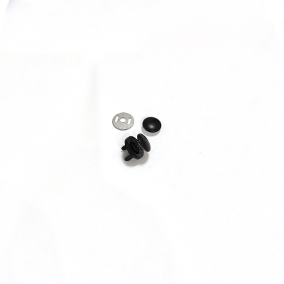 14MM Matte Black Single-sided Rivet Ultra-thin Magnetic Button photo-5