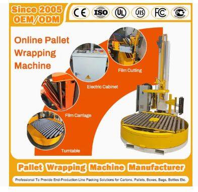 Industry Heavy-Duty Fully Automatic Rotary Arm Stretch Strapping Packing Film Shrink Wrapper