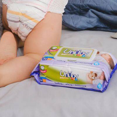 RO purified water Alcohol Free baby unscented wet wipes for sensitive skin