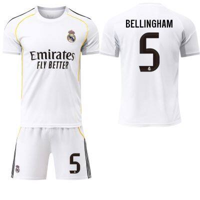 25-26 Real Madrid Jersey Vinicus Bellingham Mbappe Game Training Fam Edition Football Uniform for Adults and Children photo-4