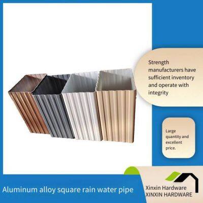 Алюминиевые дренажные трубы для торговых центров в Пекине, срок службы алюминиевых дождевых труб, окрашенные алюминиевые водостоки