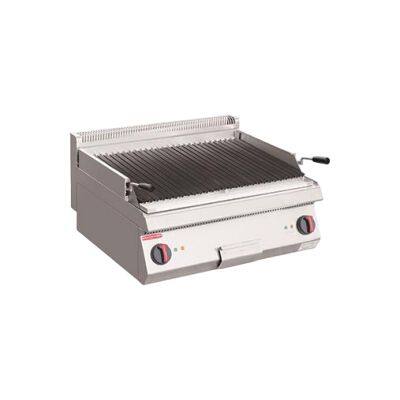 Stainless Steel Electric Lava Rock Grill E-DP-800X Model for Restaurant Kitchens