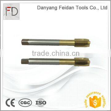 BSP 1 / 8 FEiDAN TOOLS Spiral Point Pipe Thread Taps in TiN Coated