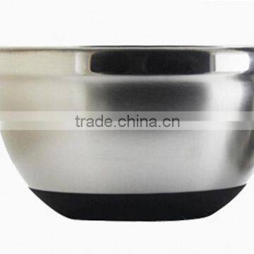Stainless Steel Deep Mixing Bowl Silicon Base Black Color photo-3