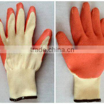 Blue latex coated gloves, grey shell,wrinkle finishing