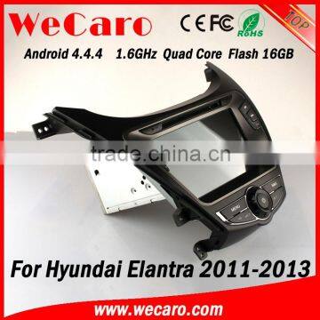 Wecaro WC-HU8028 Android 4.4.4 multimedia system touch screen navigation system for hyundai elantra WIFI 3G mirror link