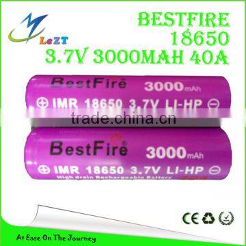 LeZT hot sale 18650INR-30Q battery 3.7V 3000mah rechargeable battery lithium 18650 battery