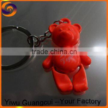 New zinc alloy LAS VEGAS activity bear keychain