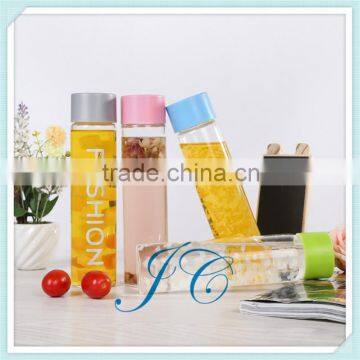 Custom LOGO Colorful Glass water bottle,water bottle,sport bottle