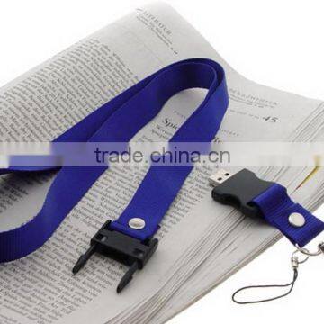 Business Trade Shows Lanyard Usb Thumb Drive 2Gb