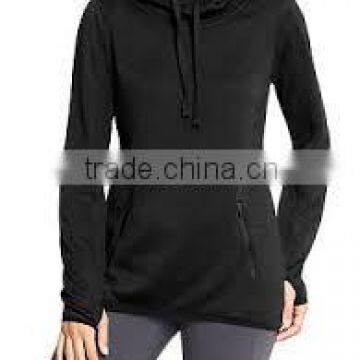 ladies winter thumb hole hoodies