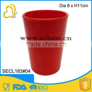 melamine with drinks 3" red round shape custom disposable cups