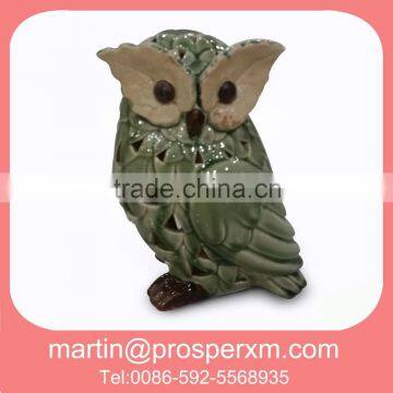 Fashional Ceramic Owl Shape Tealight Holder