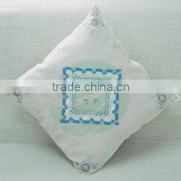 satin fabric embroidery cushion cover houseware household textile