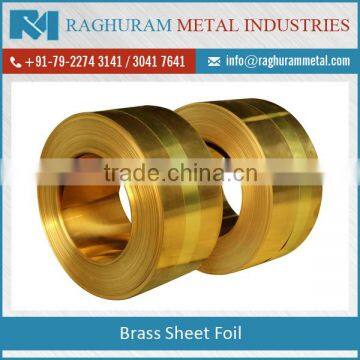 Hot Sale of Brass Sheet Foil by Respectable Supplier at Market Rate