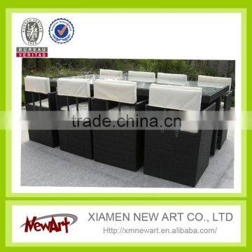 new design product China wholesale garden modern furniture rattan dining table