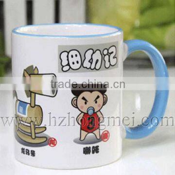 DIY 2015 Sublimation Mug,great A White Mug and Edge Color Mug for Heat Transfer ,inside Color Mug,beside Color Mug,ceramic Mug photo-6