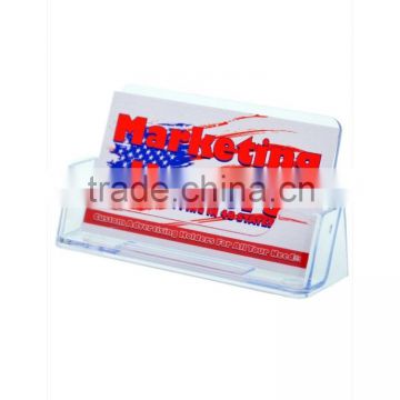 Clear Acrylic Ridged Business Card Leaflet Holder Display Stand