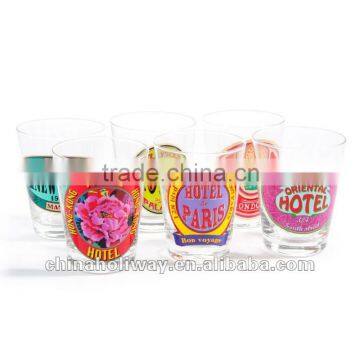 Backpackers glass set, set of 6 shot glasses