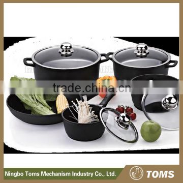 eco-friendly 9PCS nonstick multi cooker cookware dinner set