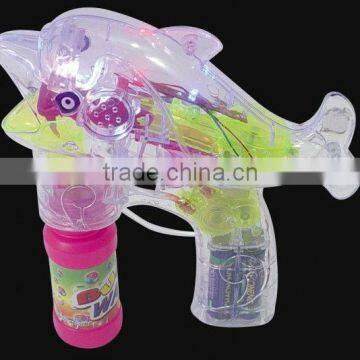 LED Flashing Light-Up dolphin Bubble Blowing Gun Rave Party Toy