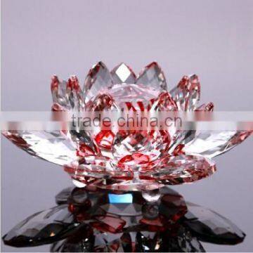 Crystal lotus flower, decorative crystal flowers, glass flowers and crystal flowers