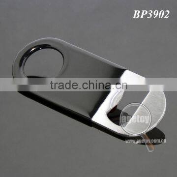 Small Is Beautiful Portable Pocket Black Soft PVC Coated Stainless Steel Metal Wholesale Bottle Opener