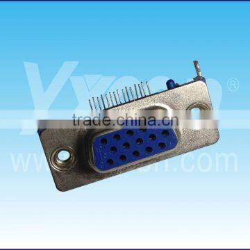 D-SUB Connector Three Row With Locating Pegs Blue Color HDR Connector photo-6