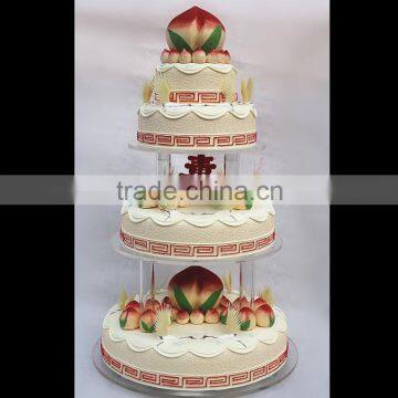 3-tier fashion acrylic cake cake stand for home/party/hotel/banquet/wedding decoration (S1515)