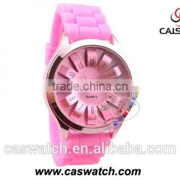 Trendy Sunflower Dial Silicone Watch, Candy Color 3D Face Jelly Watch, Girls Boys Hotfashion Watch photo-2