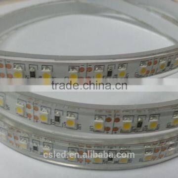 IP68 flexible smd 3528 120D white 12V/24V 5m/roll high lumen led strip