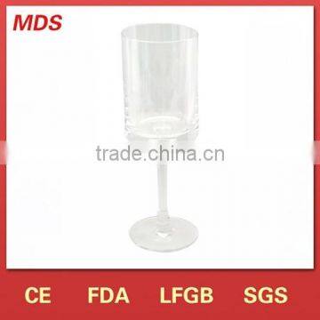 Clear blown tulip-shaped champagne glass in market