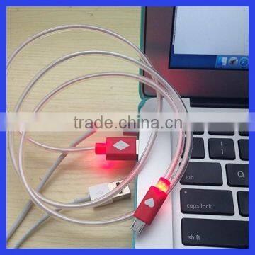 Factory Prices High Quality Colorful Micro USB Data Cable With LED Light for Samsung Mobile Phone , USB Charger Cable photo-2