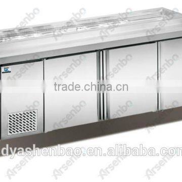 worktable freezer/Pizza Refrigerator for Kitchen/worktable refrigerator freezer