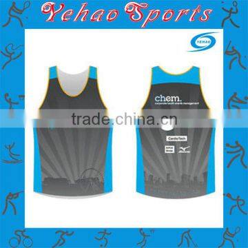 dye sublimation running singlet