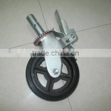 Removable Scaffolding Rubber Caster / Trundle 6 inch / 8 inch / 10 inch