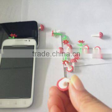 Hot Sale Flower Deisgn Silicone Earphone Dustproof Jack Plug With Soft Plug photo-5