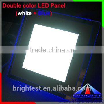 Hight quality dimmale square LED Panel light (white + Blue) with controller