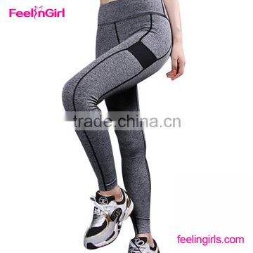 hot polyester spandex womens yoga pants fitness